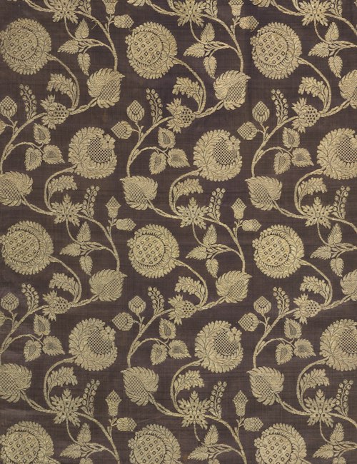 Jacquard brocade fabric swatch