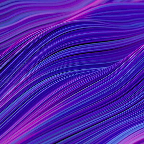 Fluid blue and purple wave texture, representing Soul-utions' water-like forms